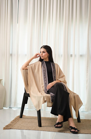 Sabaat (Steady through Storms) - Beige & Black Cape