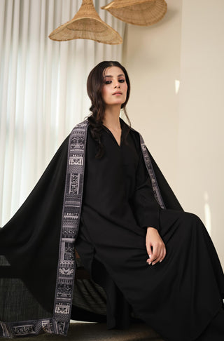 Manzil (Destination) - Black Shawl