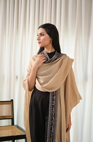 Sabaat (Steady through Storms) - Beige & Black Cape