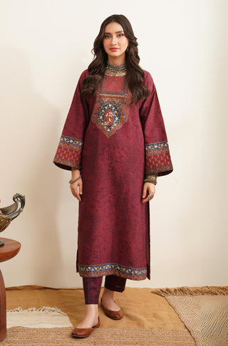 Bulbul (Nightingale) - Maroon Co-ord Set