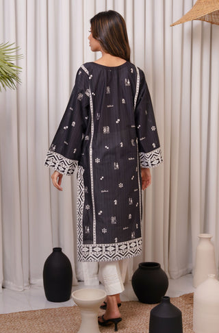 Shatranj (Life's Chess Game) - Black Long Shirt