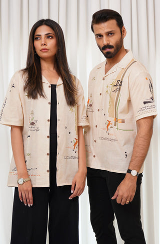 Safar (Journey Of Life) - Ivory Cream Shirt