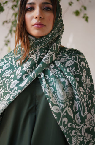 Nayaab (Precious) - Forest Green Scarf