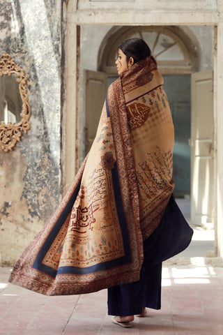 Dasht (Desert) Shawl - Shades of Sand