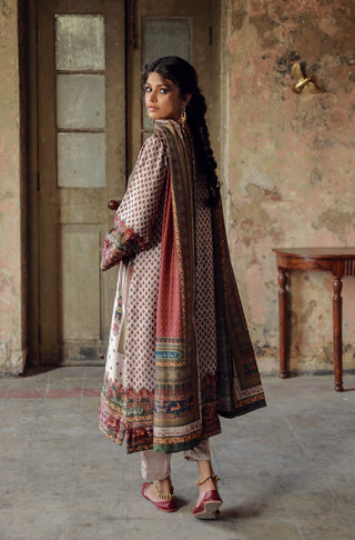 Shalimar (Royal Garden) - Ivory & Maroon Set