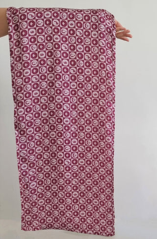 Shopmanto UK, Pakistani urdu calligraphy clothing brand manto UK ready to wear women one piece printed red and cream manto blocks silk urdu stole scarf