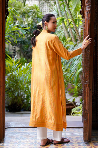 Sunehri (Radiant) - Mustard Long Shirt