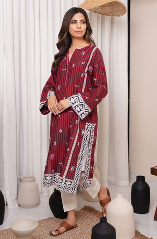 Shatranj (Life's Chess Game) - Maroon Long Shirt