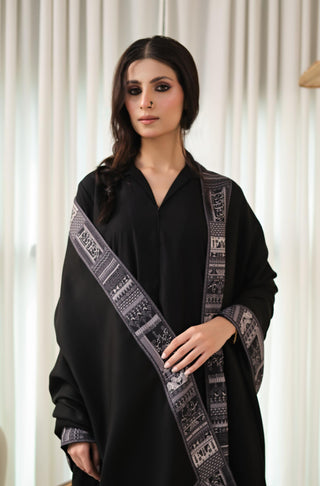 Manzil (Destination) - Black Shawl