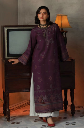 Urooj (Courage To Rise) - Plum Long Shirt