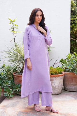 Kalidaar Co-ord Set - Soft Lavender