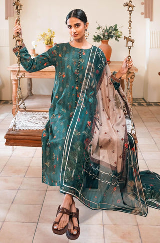 Shopmanto UK, manto UK, manto pakistani clothing brand, manto pakistan, urdu calligraphy clothes, manto UK women ladies kurta for spring summer, manto two piece teal gulzar coord set long kurta, staright pants and dupatta for women, lawn collection