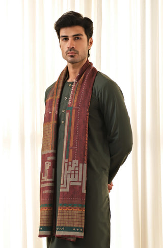 Talaash-e-Manzil (Finding Purpose) - Maroon Stole