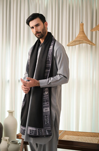 Manzil (Destination) - Black Shawl