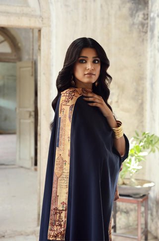 Dasht (Desert) - Blue & Gold Cape