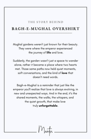 Bagh-e-Mughal (Mughal Garden) - Brown & Green Overshirt