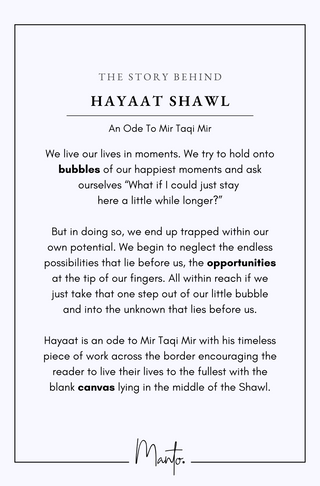 Hayaat (Life) - Grey Shawl