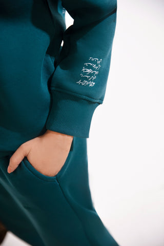 Talaash (Search) - Deep Teal Sweatshirt - Manto UK