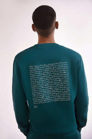 Talaash (Search) - Deep Teal Sweatshirt - Manto UK