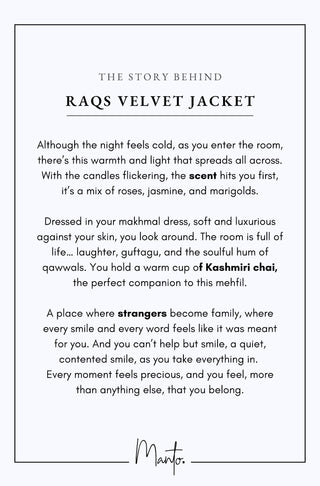 Raqs (Whirl) Velvet Jacket