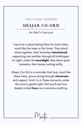 Design Philosophy of Shajar Co-Ord